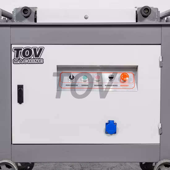 Dobladora de barras de refuerzo CNC Gw50 Dobladora de estribos Máquina dobladora de estribos de barras de acero automática