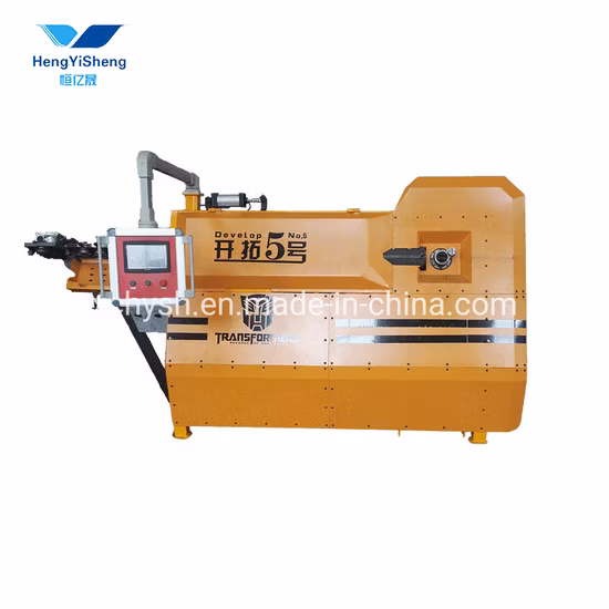Máquina dobladora automática de aro de tubo de alambre de varilla de acero CNC Gw40A